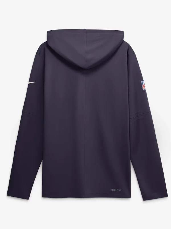 Men's Minnesota Vikings Nike Purple 2026 Rivalries Collection Sideline Lightweight Hooded Long Sleeve Top