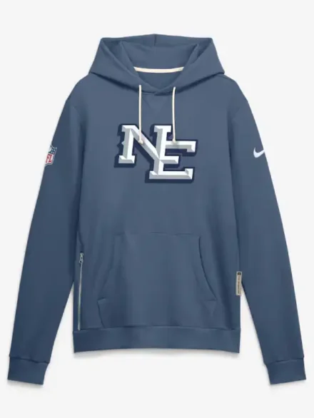 Men's Nike Blue New England Patriots Rivalries Collection Standard Issue Sideline Pullover Hoodie