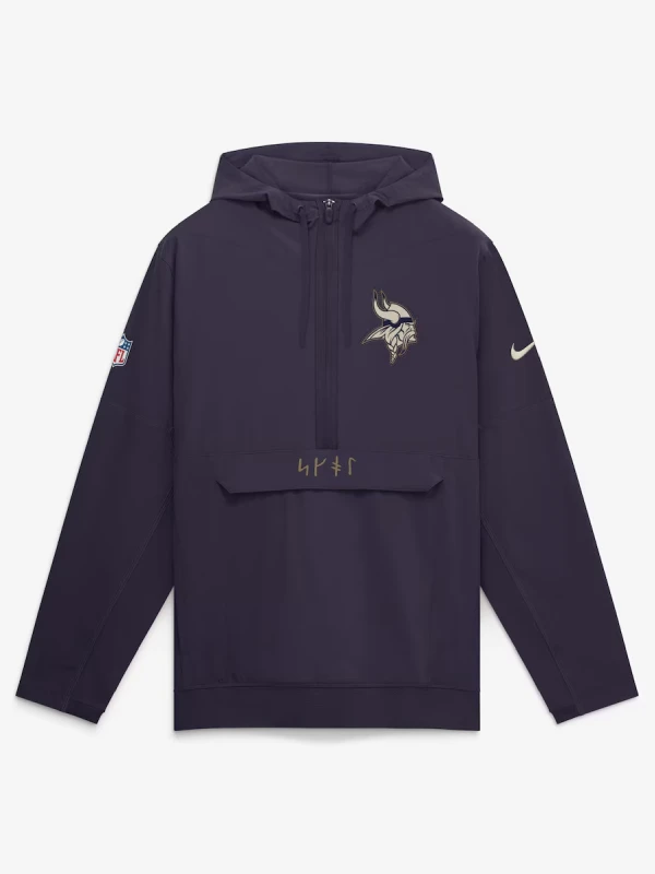 Minnesota Vikings Rivalries Nike Sideline Anorak Jacket 2026