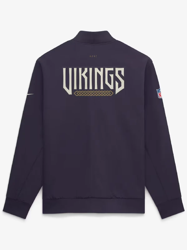 Minnesota Vikings Rivalries Nike Sideline Bomber Jacket 2026