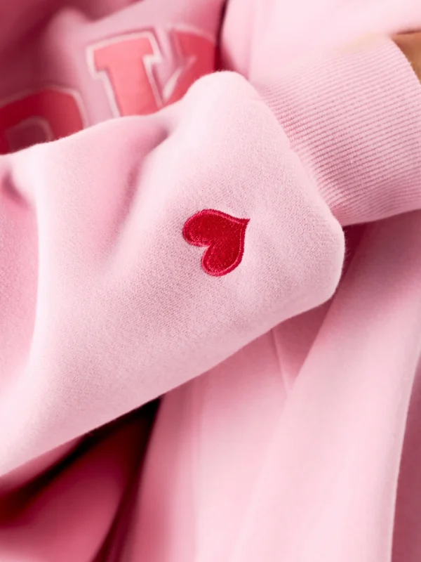 Parke Pink Aid Breast Cancer Mockneck Sweatshirt