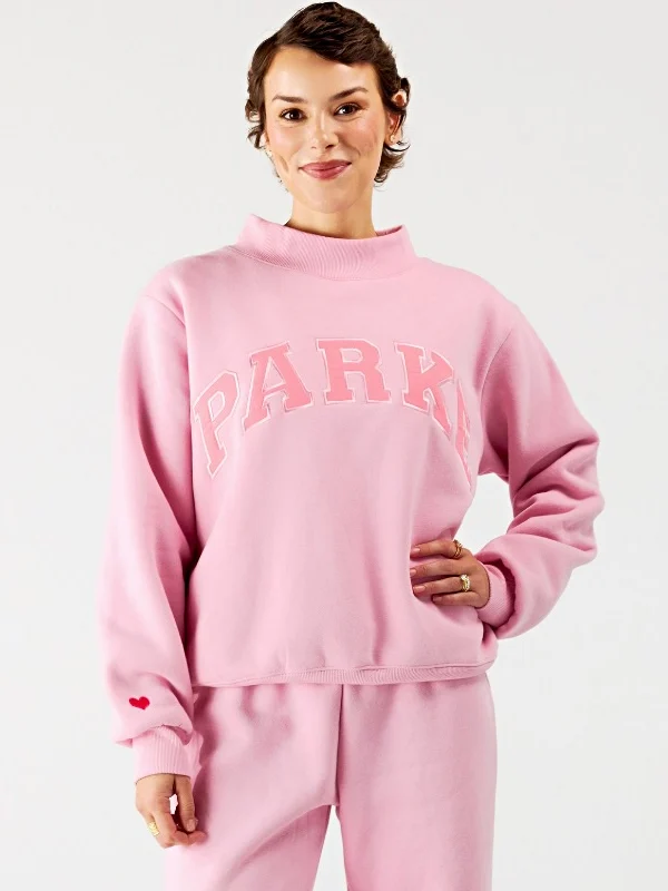 Pink Aid x Parke Breast Cancer Mockneck Sweatshirt