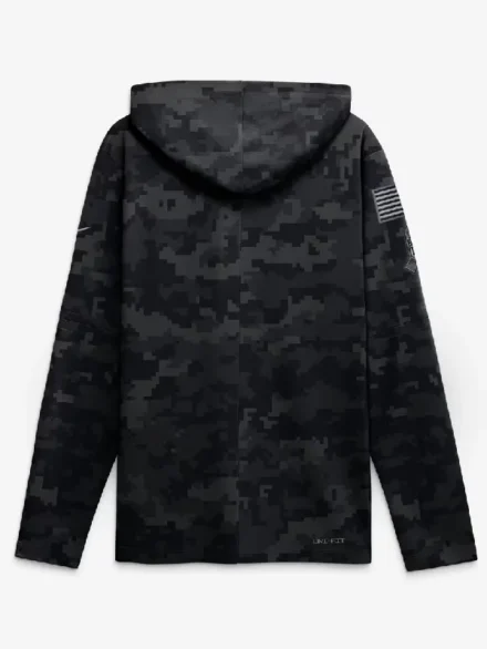 San Francisco 49ers Nike 2026 Salute to Service Sideline Lightweight Hooded Dri-FIT Long Sleeve Top - Black