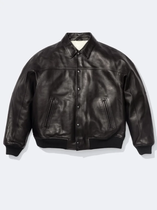 Supreme x A.PRESSE Leather Jacket Black