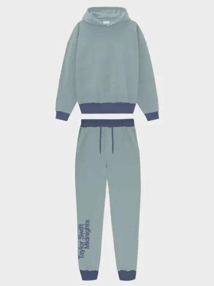 Taylor Swift Midnights Tracksuit Teal Blue