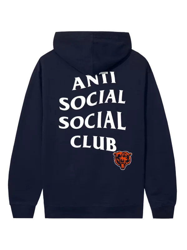 Unisex Chicago Bears AntiSocialSocialClub x NFL Navy Snap Hoodie
