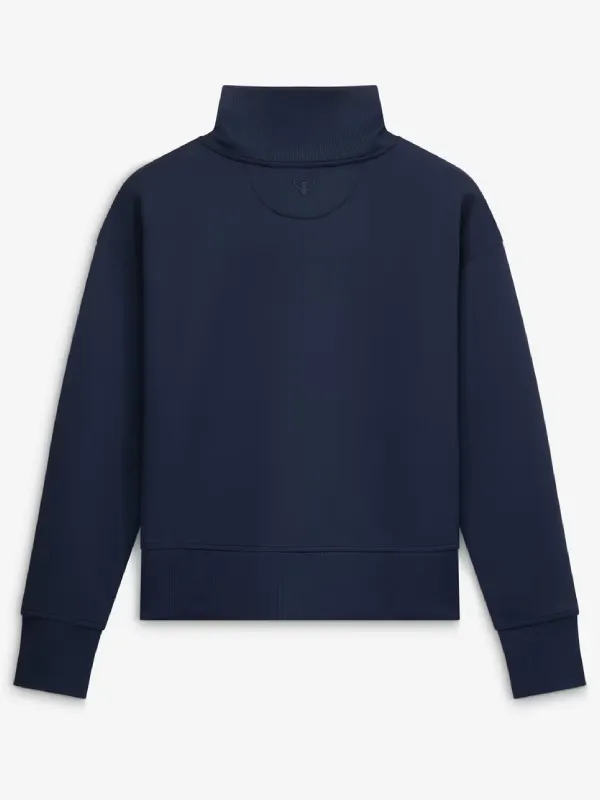 Women's B. Draddy Navy Presidents Cup Team USA Meryl Quarter-Zip Pullover Sweatshirt