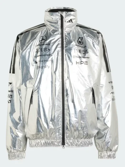 Adidas Mercedes AMG Petronas F1 Silver Jacket 2026