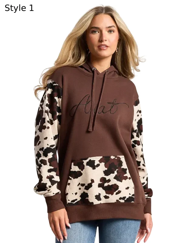 Ariat Cow Print Hoodie