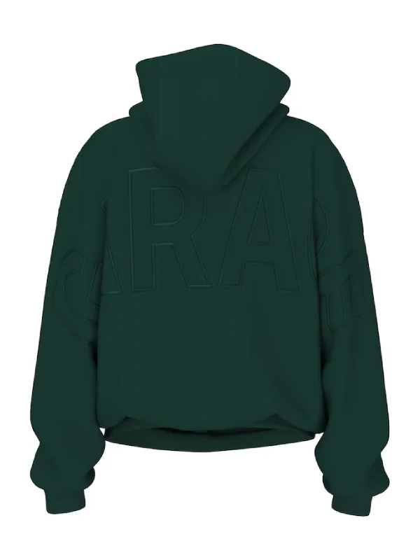 Back Logo Garage Hoodie Green