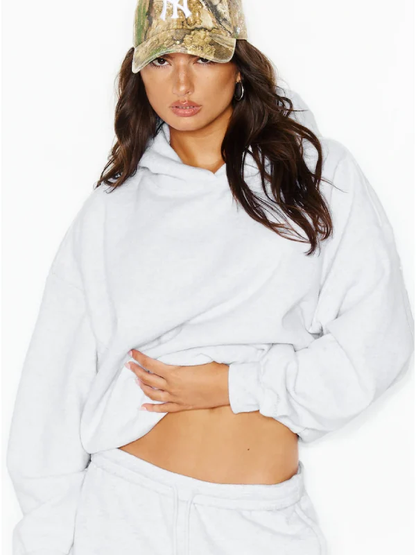 Back Logo Garage Hoodie Grey