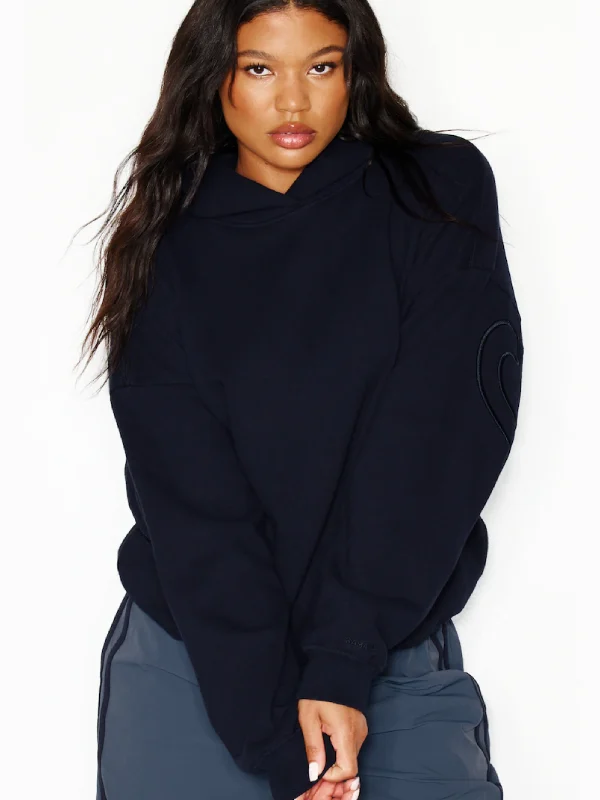 Back Logo Garage Hoodie Navy