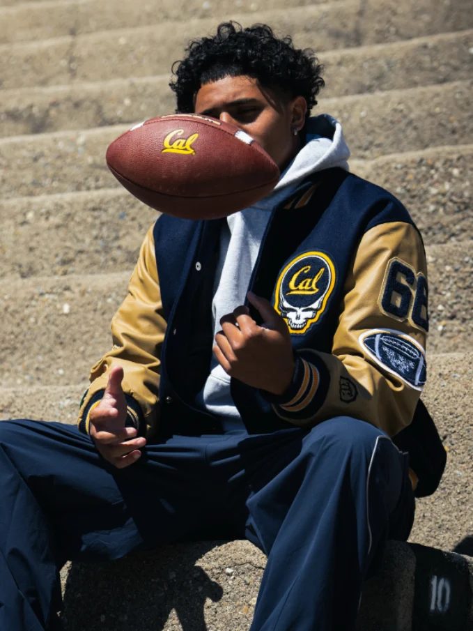 Cal Athletics x Grateful Dead Letterman Jacket