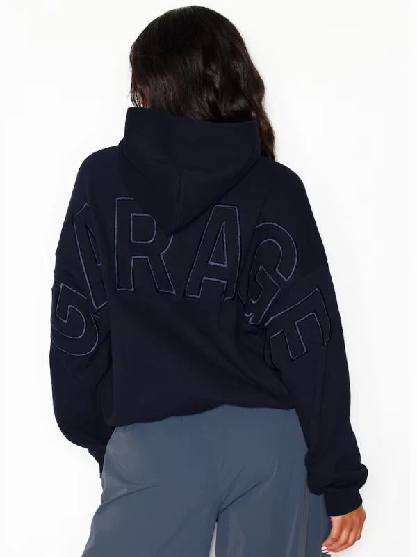 Garage Back Logo Hoodie Navy
