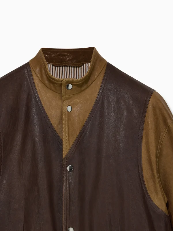 Giorgio Armani x Kith Belted Leather Jacket
