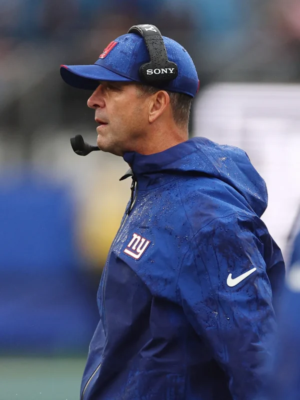 John Harbaugh Giants Rain Jacket