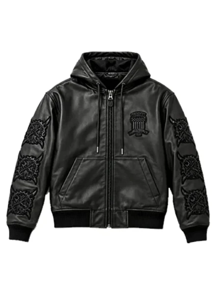 Ken Carson Avirex X Cartunez Leather Jacket