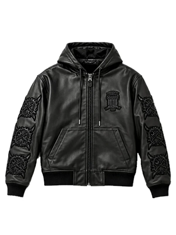 Ken Carson Avirex X Cartunez Leather Jacket