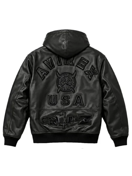 Ken Carson Cartunez x Avirex Leather Jacket