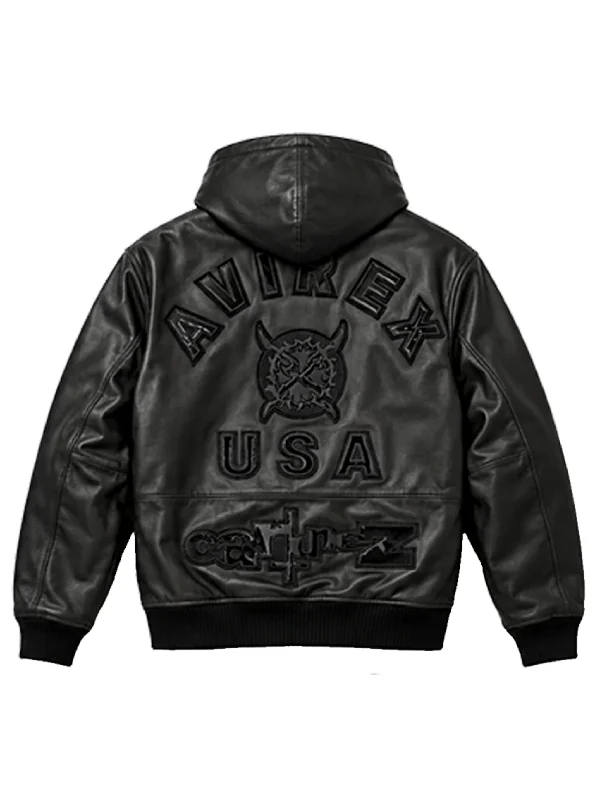 Ken Carson Cartunez x Avirex Leather Jacket