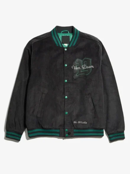 Marvel Doctor Doom Corduroy Varsity Jacket