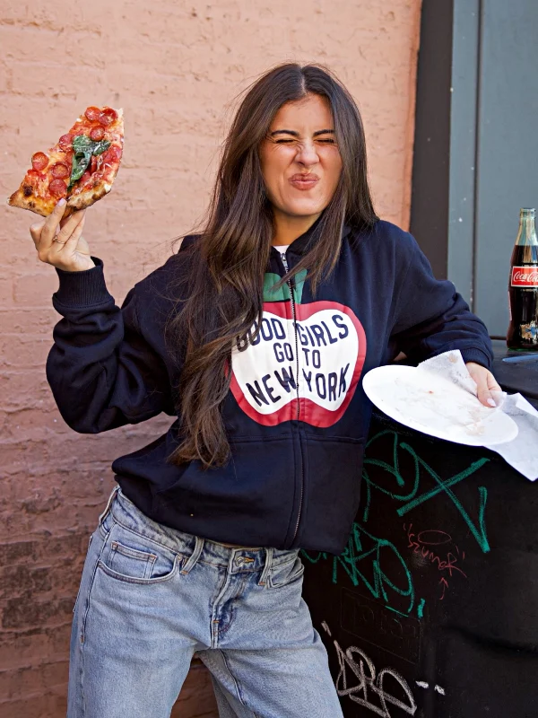 good girls go to new york zip-up hoodie